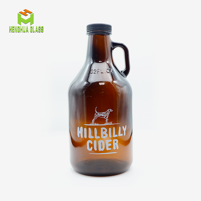 32oz 64oz Amber Beer Glass Growler Jug Bottle
